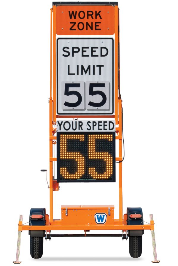 Folding Frame Radar-Speed Trailer