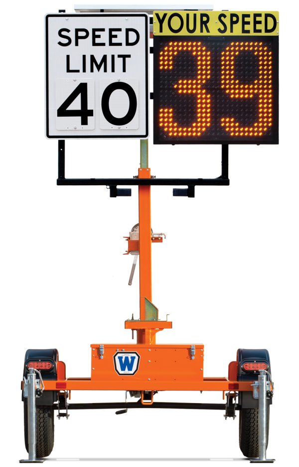 Vertical Mast Radar-Speed Trailer